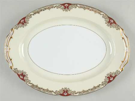 Vornay Red 13" Oval Serving Platter