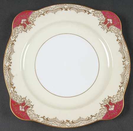 Vornay Red Square Salad Plate