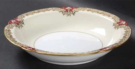 Vornay Red Rim Soup Bowl