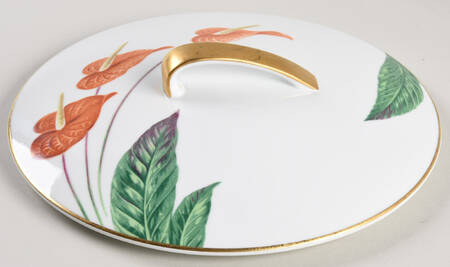 Waikiki (Gold Trim) Lid for Round Vegetable