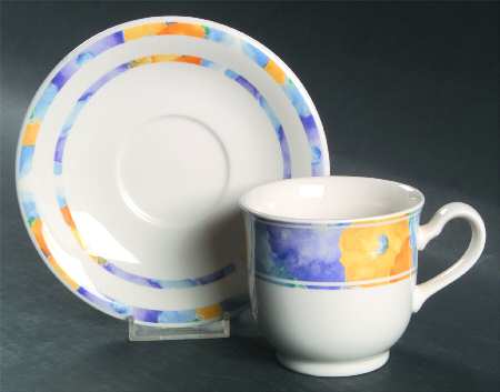 Watervale Footed Cup & Saucer Set