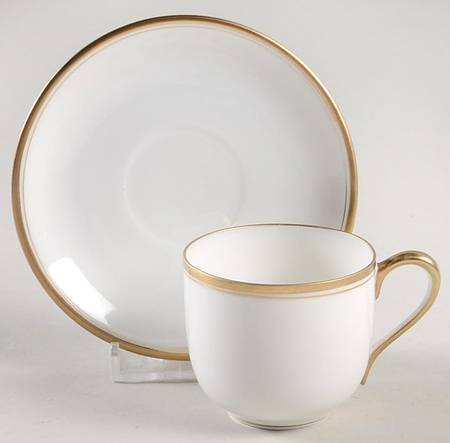 Waverly Flat Demitasse Cup & Saucer Set