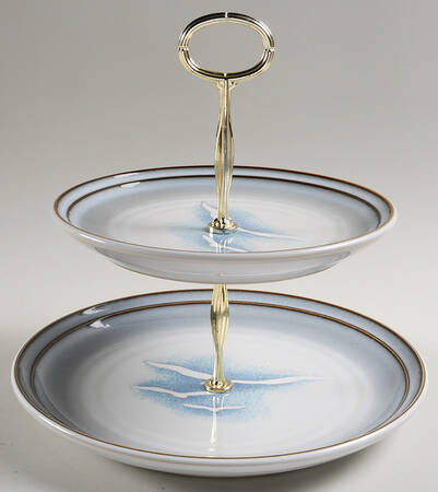 Wayfarer 6 5/8"-10"  2 Tiered Serving Tray (Dp, Sp) HC