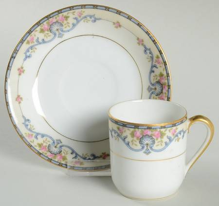 Wellesley Flat Demitasse Cup & Saucer Set