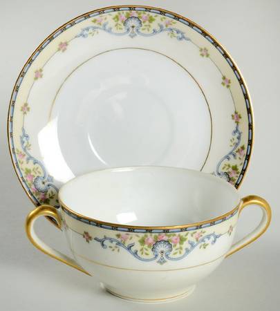 Wellesley Flat Bouillon Cup & Saucer