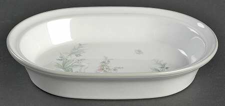 Welcome Spring 9" Oval Vegetable Bowl