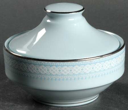 Wedding Veil Sugar Bowl & Lid