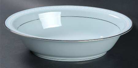 Wedding Veil 10" Oval Vegetable Bowl