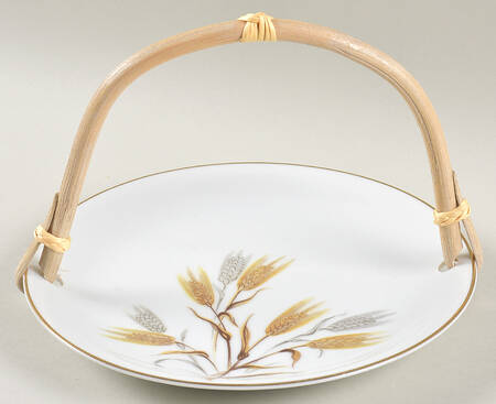 Wheaton 5 3/8"-5 5/8" Bamboo Handled Serving Plate  HC
