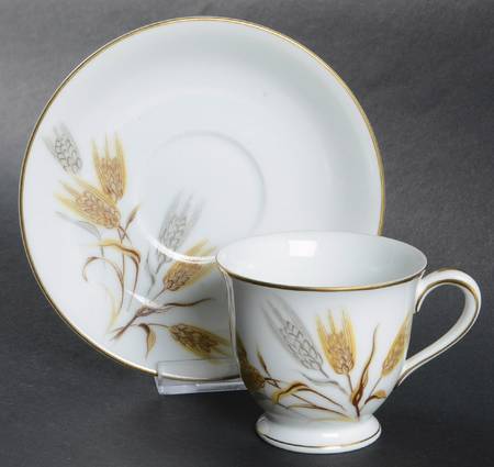 Wheaton Footed Demitasse Cup & Saucer Set