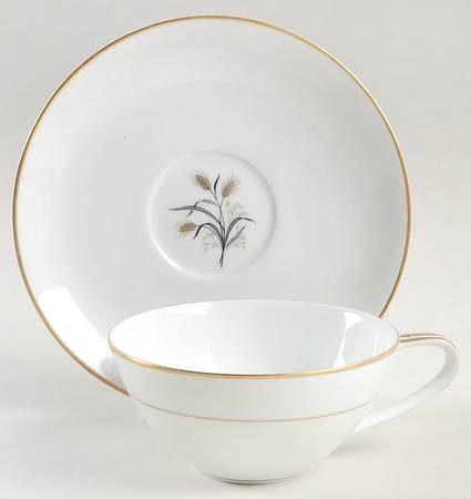Wheatcroft Flat Cup & Saucer Set by Noritake