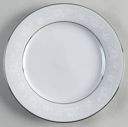 White Field Salad Plate