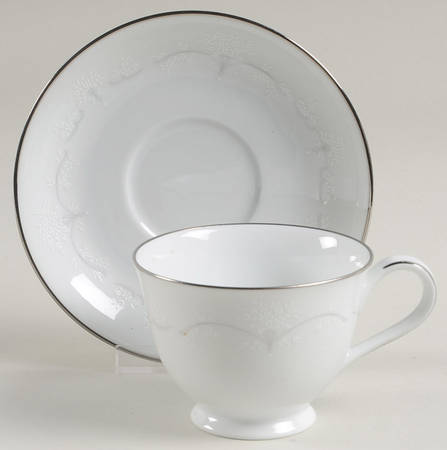 Whitebrook Footed Cup & Saucer Set