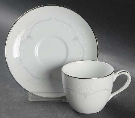 Whitebrook Flat Demitasse Cup & Saucer Set