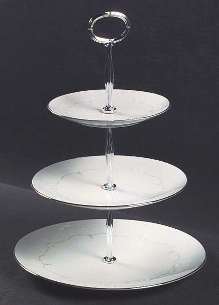 Whitebrook 13 7/8"-14 1/4" 3-Tiered Serving Tray(DP,SP,BB) HC