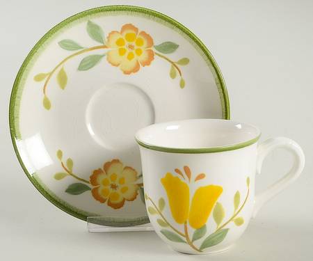 Whimsy Flat Cup & Saucer Set