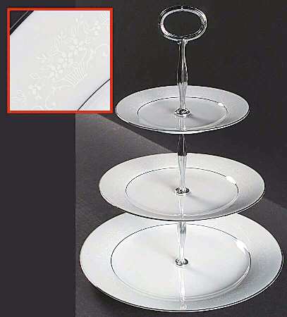Whitehall 13 7/8"-14 1/4" 3-Tiered Serving Tray(DP,SP,BB) HC