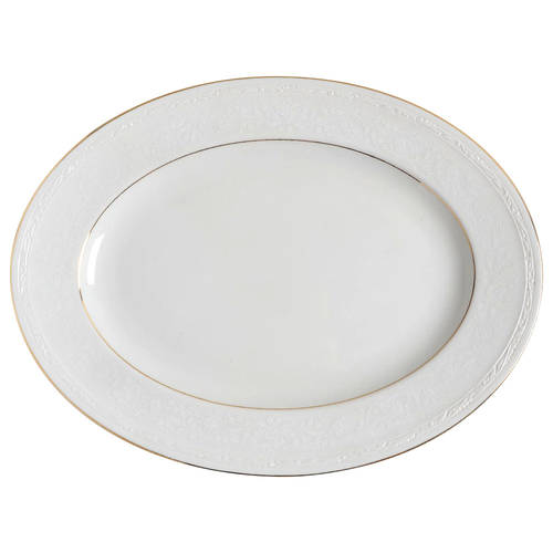 Whitecliff 13" Oval Serving Platter by Noritake
