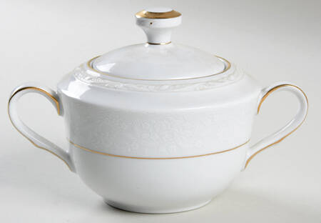 Whitecliff Sugar Bowl & Lid by Noritake
