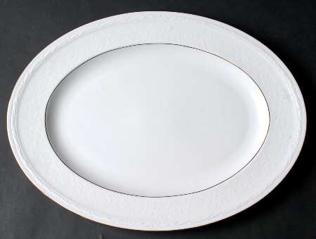 Whitecliff 16" Oval Serving Platter by Noritake