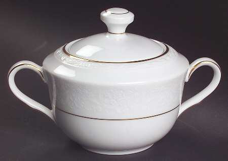 Whitecliff Sugar Bowl & Lid by Noritake