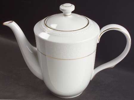 Whitecliff Tea/Coffee Pot & Lid by Noritake