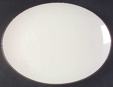 White Knight 15" Oval Serving Platter