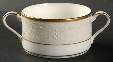 White Palace Flat Cream Soup Bowl