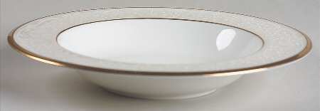 White Palace Rim Soup Bowl by Noritake