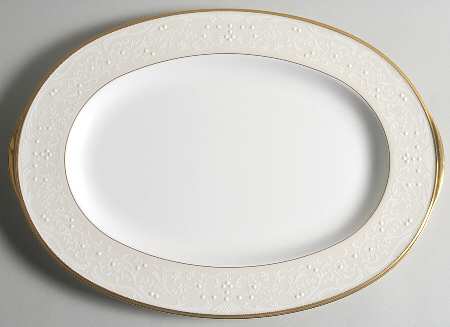 White Palace 16" Oval Serving Platter