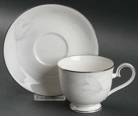 Wind Blossom Footed Cup & Saucer Set