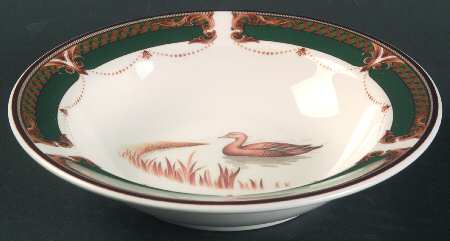 Wicklow Green Rim Fruit/Dessert (Sauce) Bowl