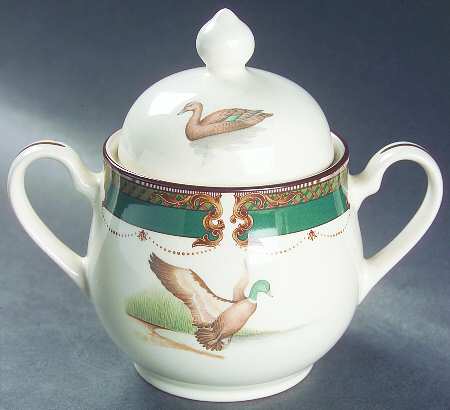 Wicklow Green Sugar Bowl & Lid