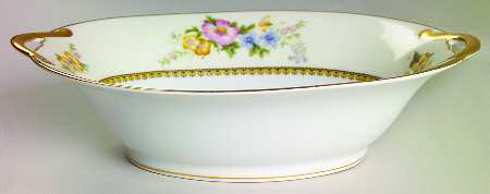 Wildfleur 10" Oval Vegetable Bowl
