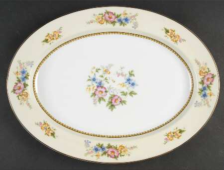 Wildfleur 16" Oval Serving Platter