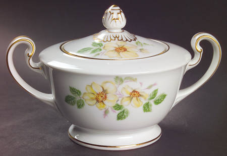 Wildrose Sugar Bowl & Lid