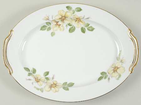 Wildrose 14" Oval Serving Platter