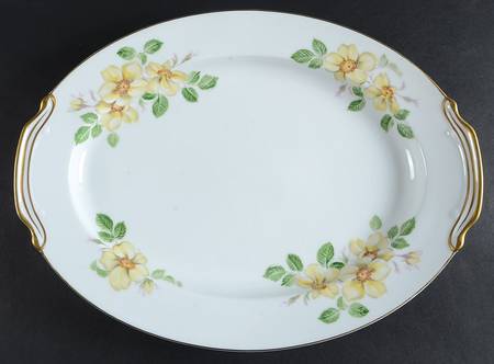 Wildrose 16" Oval Serving Platter