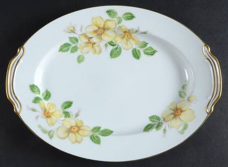 Wildrose 11" Oval Serving Platter
