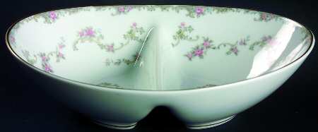 Windsor 10" Oval Divided Vegetable Bowl