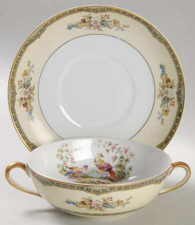 Windsor Flat Cream Soup Bowl & Saucer Set
