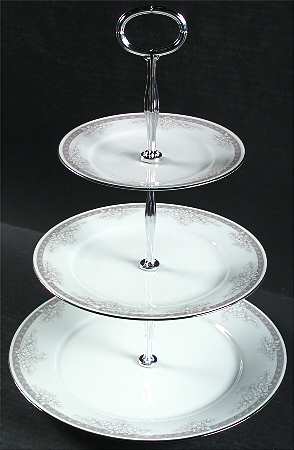 Windham 13 7/8"-14 1/4" 3-Tiered Serving Tray(DP,SP,BB) HC