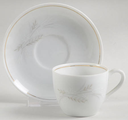 Windrift Flat Demitasse Cup & Saucer Set