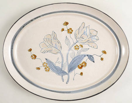 Winterrose 14" Oval Serving Platter
