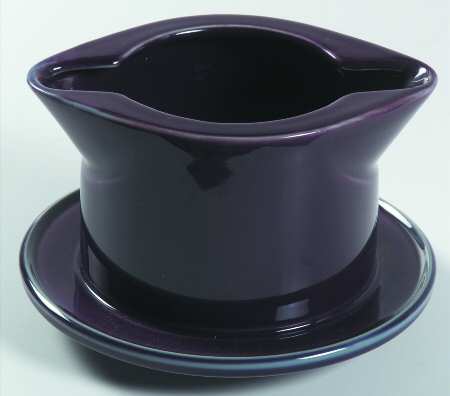 Wild Plum Gravy Boat with Attached Underplate