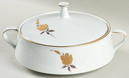 Windsor Rose Round Covered Vegetable
