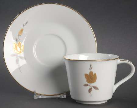 Windsor Rose Flat Cup & Saucer Set
