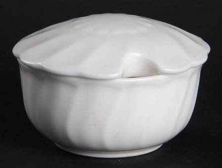 Windsor White Mustard Jar & Lid