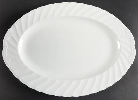 Windsor White 14" Oval Serving Platter