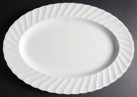 Windsor White 16" Oval Serving Platter
